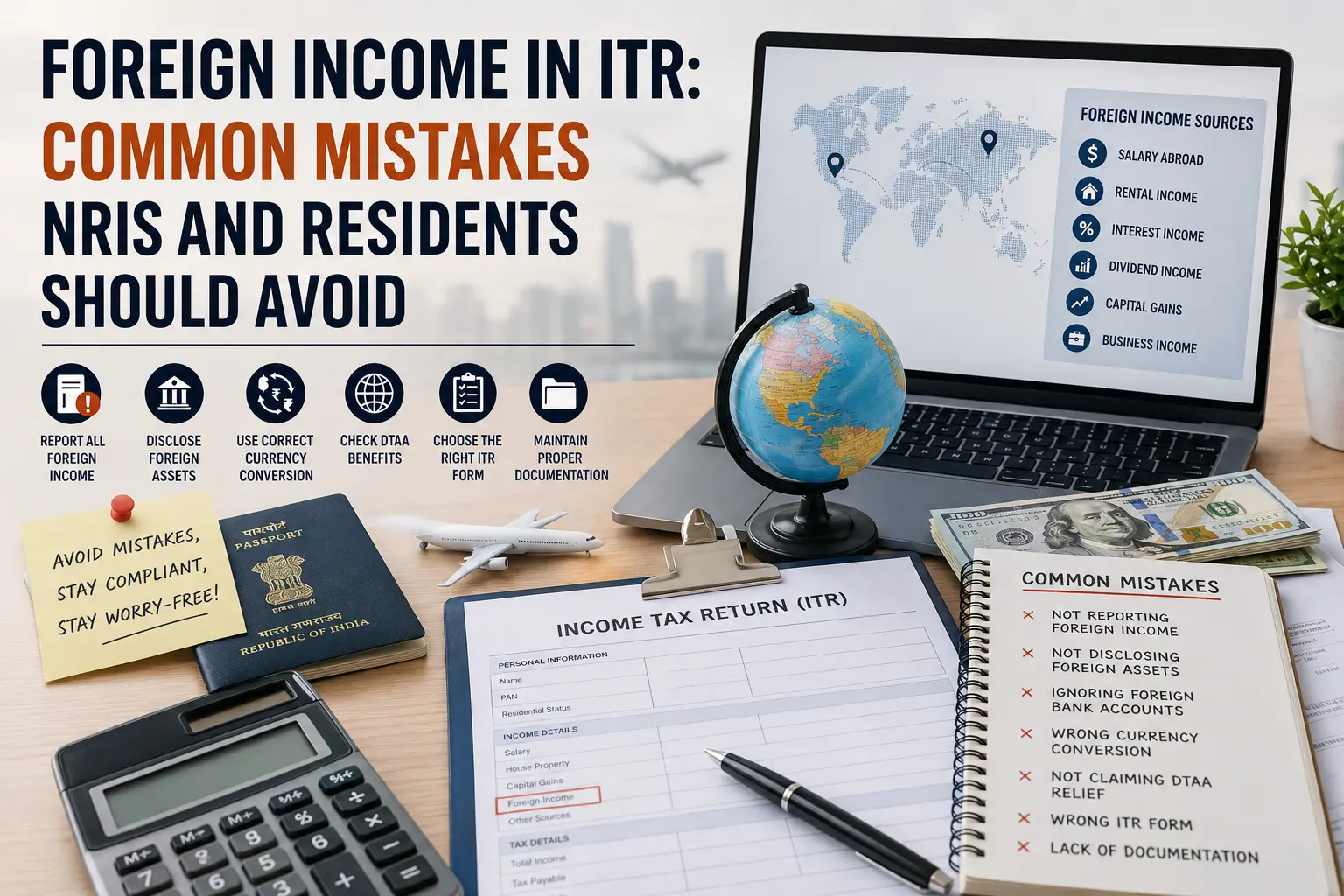 foreign income in itr common mistakes nris and residents should avoid